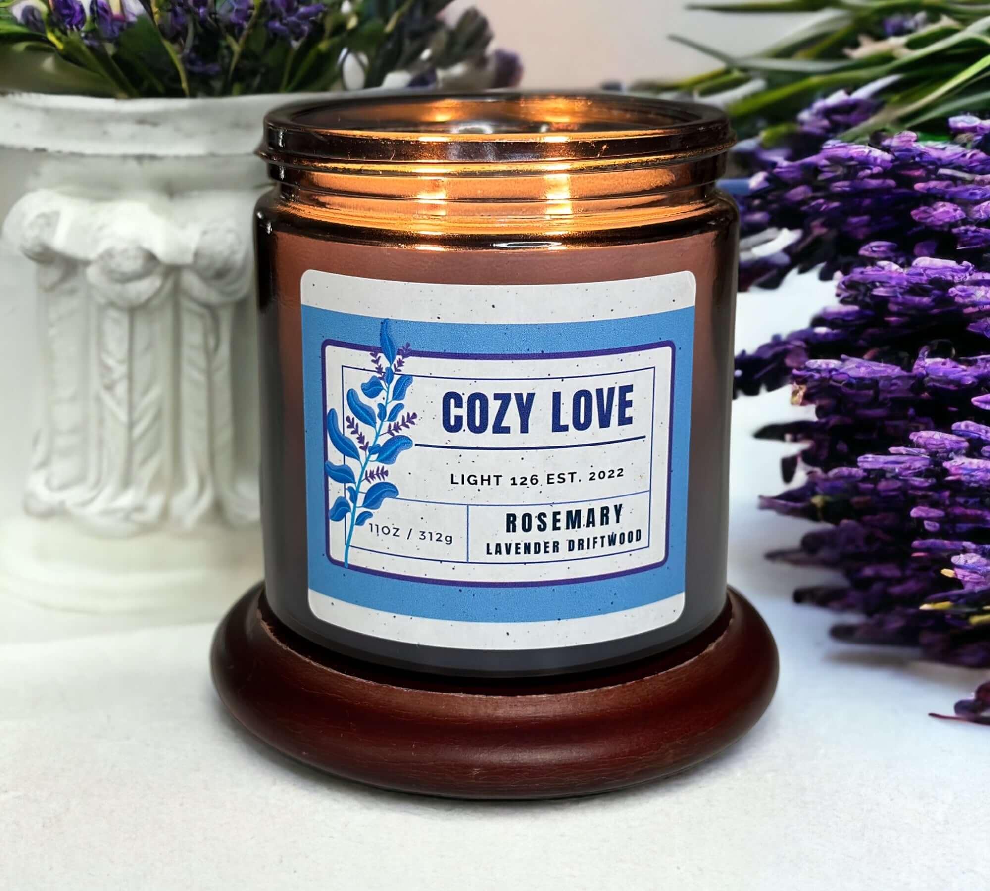 Light126 Candle Co. Rosemary and Lavender Candle