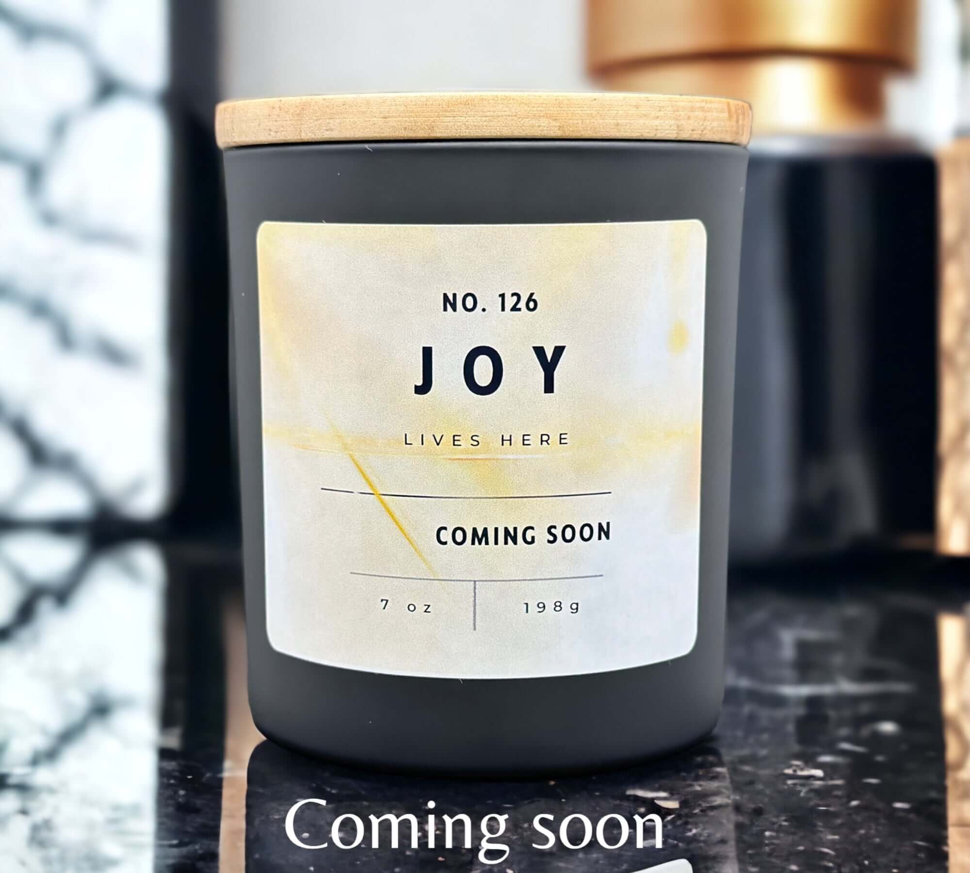 Joy lives here | Scented candle